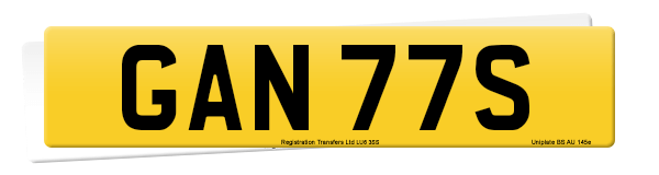 Registration number GAN 77S